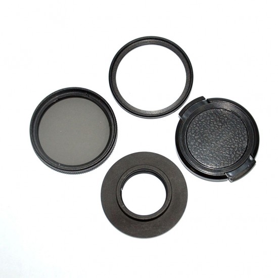 SJ8 Air PLUS PRO 40.5mm 4 in 1 CPL UV Lens Filter Cap