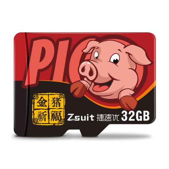 2019 Année Du Cochon Edition Limitée C10 TF Carte Mémoire-32G 2019 Année Du Cochon Edition Limitée C10 TF Carte Mémoire-32G