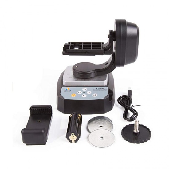 YT-500 Automatic Remote Control Pan Tilt Motorized Rotating Video Tripod Head Max Load 500g For iPhone 7/7 Plus/6/6 Plus/6s Smartphone YT-500 Automatic Remote Control Pan Tilt Motorized Rotating Video Tripod Head Max Load 500g For iPhone 7/7 Plus/6/6 Plus/6s Smartphone