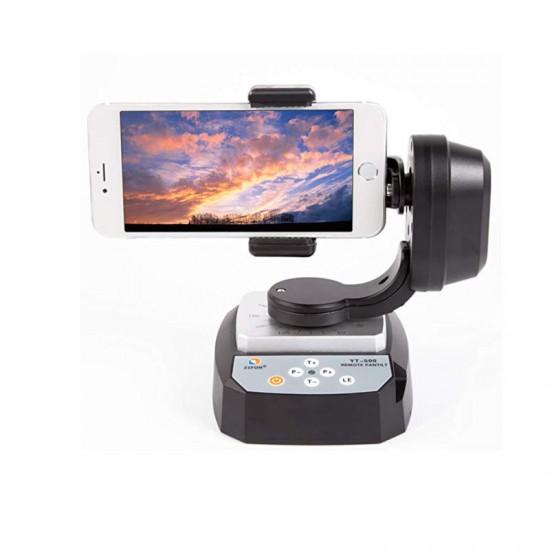 YT-500 Automatic Remote Control Pan Tilt Motorized Rotating Video Tripod Head Max Load 500g For iPhone 7/7 Plus/6/6 Plus/6s Smartphone YT-500 Automatic Remote Control Pan Tilt Motorized Rotating Video Tripod Head Max Load 500g For iPhone 7/7 Plus/6/6 Plus/6s Smartphone