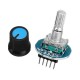 10pcs Rotating Potentiometer Knob Cap Digital Control Receiver Decoder Module Rotary Encoder Module for Arduino - products that work with official Arduino boards