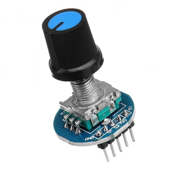 5pcs Rotating Potentiometer Knob Cap Digital Control Receiver Decoder Module Rotary Encoder Module for Arduino - products that work with official Arduino boards