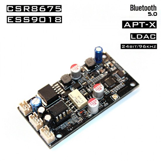JC-SQ875 SQ875 CSR8675 Wireless Lossless bluetooth 5.0 Audio Stereo Receive bluetooth Decoder Board ES9018 DAC JC-SQ875 SQ875 CSR8675 Wireless Lossless bluetooth 5.0 Audio Stereo Receive bluetooth Decoder Board ES9018 DAC