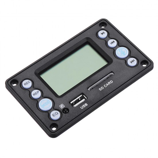 bluetooth 4.2 DC5V Battery 12V Two Channel Audio Decoder Board Recording Radio Lyrics Display APE FLAC WMA WAV MP3