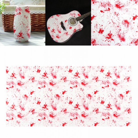 0.5 x 1M/2M Water Transfer Printing Film Hydrographics Bloodstain Red Decorations