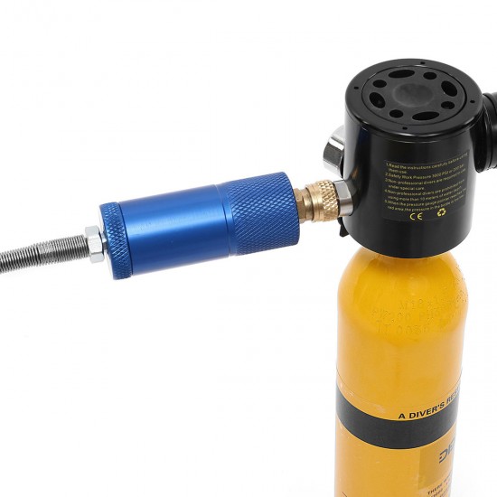 0.5L Scuba Diving Spare Tank Hand Pump Oxygen Air Tank Hand Operated Pump