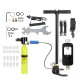 0.5L Scuba Oxygen Tank Portable Diving Reserve Air Tank Set Hand Pump Oxygen Cylinder Mini Operated Pump with Pump and Respirator Bag