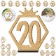 1-20 Signs Wooden Table Numbers With Base Holder Birthday Wedding Party Decor 1-20 Signs Wooden Table Numbers With Base Holder Birthday Wedding Party Decor