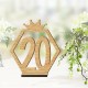 1-20 Signs Wooden Table Numbers With Base Holder Birthday Wedding Party Decor 1-20 Signs Wooden Table Numbers With Base Holder Birthday Wedding Party Decor