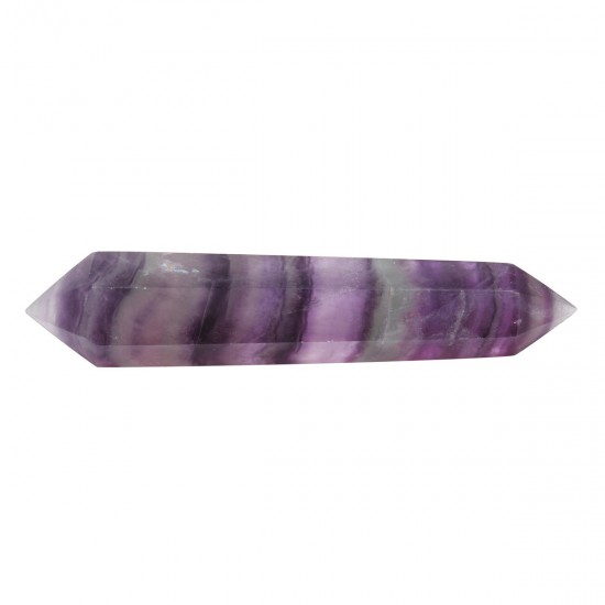 100% Natural Purple Fluorite Crystal Quartz Point Double Terminated Wand Healing Stone 100% Natural Purple Fluorite Crystal Quartz Point Double Terminated Wand Healing Stone