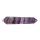 100% Natural Purple Fluorite Crystal Quartz Point Double Terminated Wand Healing Stone