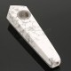 100% Natural White Turquoise Quartz Crystal Wand Pipe Healing with Carb Hole 100% Natural White Turquoise Quartz Crystal Wand Pipe Healing with Carb Hole