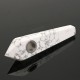 100% Natural White Turquoise Quartz Crystal Wand Pipe Healing with Carb Hole 100% Natural White Turquoise Quartz Crystal Wand Pipe Healing with Carb Hole