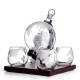 1000ML World Globe Decanter Glass Crystal Spirits Bottle 1000ML World Globe Decanter Glass Crystal Spirits Bottle