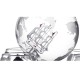 1000ML World Globe Decanter Glass Crystal Spirits Bottle 1000ML World Globe Decanter Glass Crystal Spirits Bottle