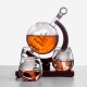 1000ML World Globe Decanter Glass Crystal Spirits Bottle 1000ML World Globe Decanter Glass Crystal Spirits Bottle