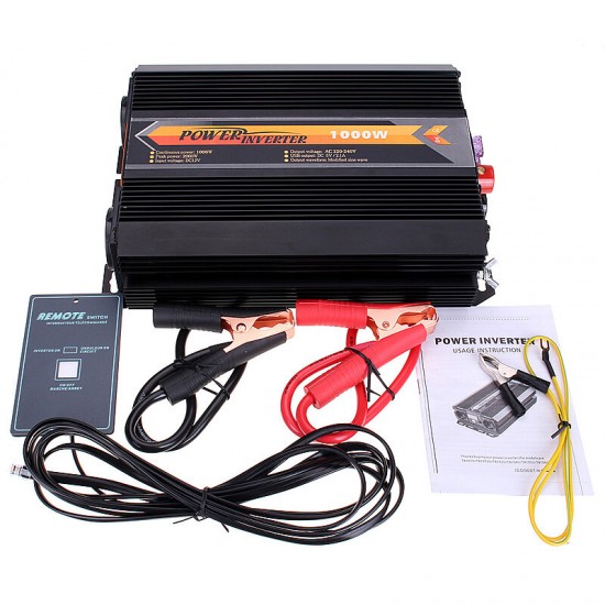 1000W 12V DC To 220V AC-240V AC Portable Power Inverter Modified Sine Wave Inverter with Digital Display Domestic Solar Inverter 1000W 12V DC To 220V AC-240V AC Portable Power Inverter Modified Sine Wave Inverter with Digital Display Domestic Solar Inverter
