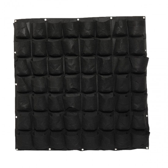 100/81/64/56/49/36/25/18/9 Pockets Vertical Planting Bags Wall Hanging Planter Bags Flower Growing Container for Yard Garden Outdoor Decoration 100/81/64/56/49/36/25/18/9 Pockets Vertical Planting Bags Wall Hanging Planter Bags Flower Growing Container for Yard Garden Outdoor Decoration