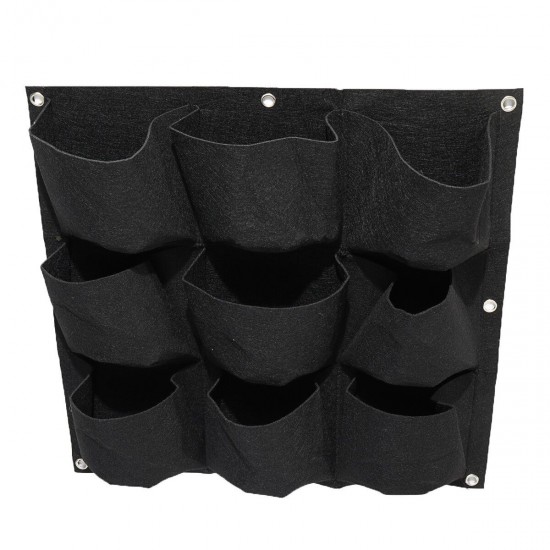 100/81/64/56/49/36/25/18/9 Pockets Vertical Planting Bags Wall Hanging Planter Bags Flower Growing Container for Yard Garden Outdoor Decoration 100/81/64/56/49/36/25/18/9 Pockets Vertical Planting Bags Wall Hanging Planter Bags Flower Growing Container for Yard Garden Outdoor Decoration
