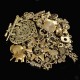 100Pcs Antique Bronze Pendant Decorations Multi-Styling Metal Animal Plant Ornaments