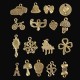 100Pcs Antique Bronze Pendant Decorations Multi-Styling Metal Animal Plant Ornaments 100Pcs Antique Bronze Pendant Decorations Multi-Styling Metal Animal Plant Ornaments