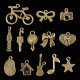 100Pcs Antique Bronze Pendant Decorations Multi-Styling Metal Animal Plant Ornaments 100Pcs Antique Bronze Pendant Decorations Multi-Styling Metal Animal Plant Ornaments