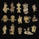100Pcs Antique Bronze Pendant Decorations Multi-Styling Metal Animal Plant Ornaments 100Pcs Antique Bronze Pendant Decorations Multi-Styling Metal Animal Plant Ornaments