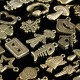 100Pcs Antique Bronze Pendant Decorations Multi-Styling Metal Animal Plant Ornaments
