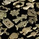 100Pcs Antique Bronze Pendant Decorations Multi-Styling Metal Animal Plant Ornaments 100Pcs Antique Bronze Pendant Decorations Multi-Styling Metal Animal Plant Ornaments