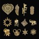 100Pcs Antique Bronze Pendant Decorations Multi-Styling Metal Animal Plant Ornaments