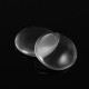 100Pcs Round Clear Glass Dome Cabochon Cameo Flat Back Crystal Magnify Base Cover DIY