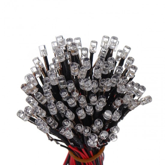 100Pcs/Pack Single Head LED Line Light DIY Handmade Model Building Accessories 100Pcs/Pack Single Head LED Line Light DIY Handmade Model Building Accessories