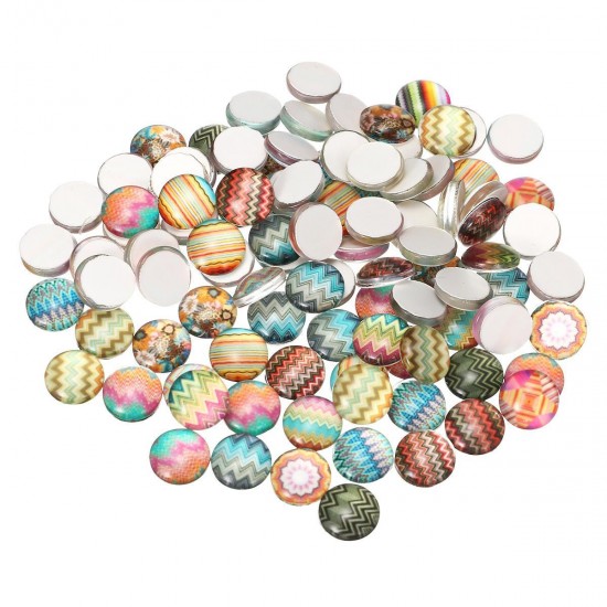 100Pcs/Set 10MM Round Mixed Supplies Crafted Handcrafted Tiles For Jewelry Making Decorations