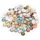 100Pcs/Set 10MM Round Mixed Supplies Crafted Handcrafted Tiles For Jewelry Making Decorations