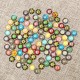 100Pcs/Set 10MM Round Mixed Supplies Crafted Handcrafted Tiles For Jewelry Making Decorations