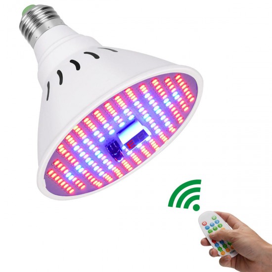 100W 204LED Plant Growing Light Full Spectrums Grow Lamp Remote Control Indoor