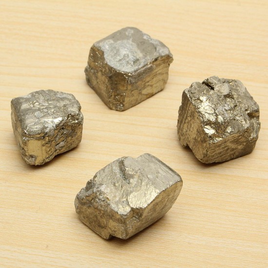 100g Beautiful Golden Iron Pyrite Cubic Crystal Decorations