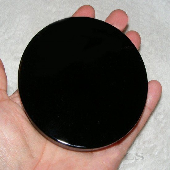 100mm Black Obsidian Scrying Mirror Crystal Crystals Seconds Gemstone Mineral 100mm Black Obsidian Scrying Mirror Crystal Crystals Seconds Gemstone Mineral