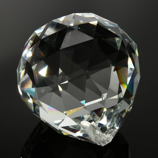100mm Chandelier Clear Glass Crystal Round Faceted Ball Lamp Prism Drop Pendants Decorations 100mm Chandelier Clear Glass Crystal Round Faceted Ball Lamp Prism Drop Pendants Decorations