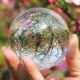 100mm Clear Round Glass Artificial Natural Quartz Magic Healing Crystal Ball Decorations