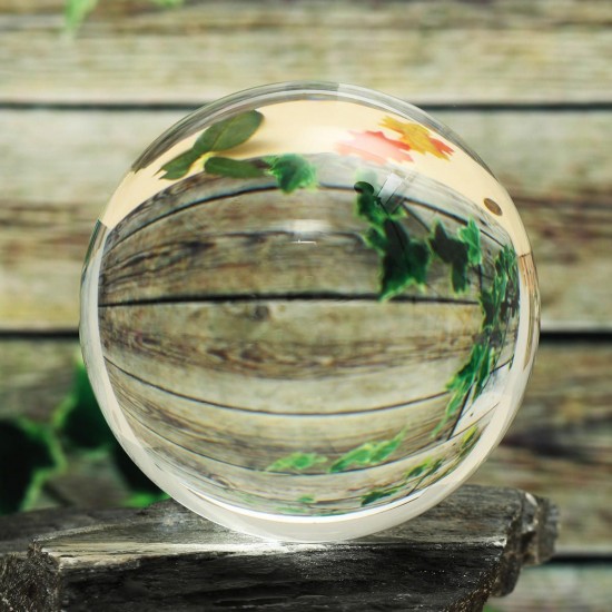 100mm Clear Round Glass Artificial Natural Quartz Magic Healing Crystal Ball Decorations