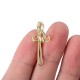 100pcs Gold/Silver Curtain Hooks Metal 28mm for Pencil Pleat Tapes Curtains Hook