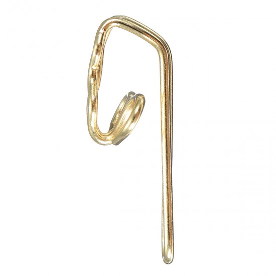 100pcs Gold/Silver Curtain Hooks Metal 28mm for Pencil Pleat Tapes Curtains Hook