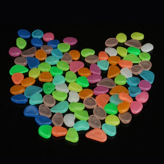 100pcs Luminous Stones Pebble Gardening Aquarium Landscaping Pebble Villa Decorations 100pcs Luminous Stones Pebble Gardening Aquarium Landscaping Pebble Villa Decorations