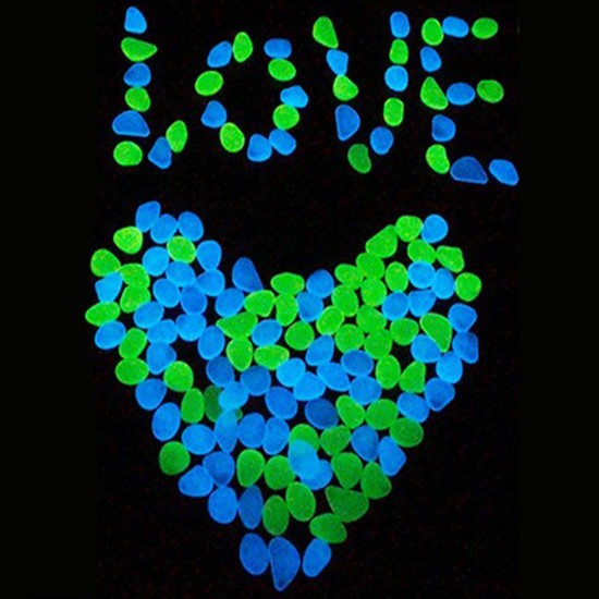 100pcs Luminous Stones Pebble Gardening Aquarium Landscaping Pebble Villa Decorations 100pcs Luminous Stones Pebble Gardening Aquarium Landscaping Pebble Villa Decorations
