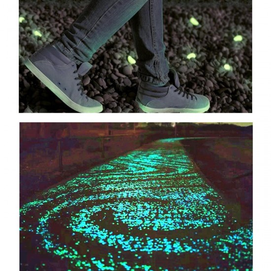 100pcs Luminous Stones Pebble Gardening Aquarium Landscaping Pebble Villa Decorations 100pcs Luminous Stones Pebble Gardening Aquarium Landscaping Pebble Villa Decorations