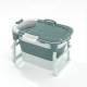 103x65x25.5cm Heighten Folding Bathtub Bath Barrel Adult Basin Kid Swim Tub Spa Sauna Bathtub