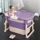 103x65x25.5cm Heighten Folding Bathtub Bath Barrel Adult Basin Kid Swim Tub Spa Sauna Bathtub