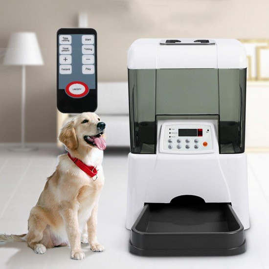 10.65L Automatic Pet Smart Feeder With Voice Record Pets food Bowl For Big Medium Dog Cat LCD Screen Dispensers 10.65L Automatic Pet Smart Feeder With Voice Record Pets food Bowl For Big Medium Dog Cat LCD Screen Dispensers