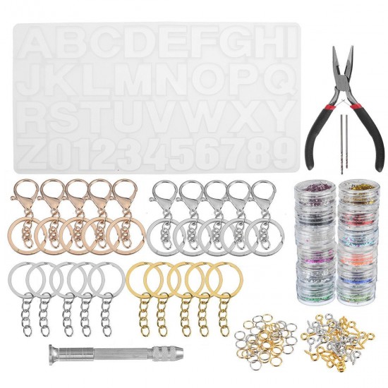 106pcs Jewelry DIY Mould Handmade Crystal Glue Mould Set Resin Silicone Mold Kit 106pcs Jewelry DIY Mould Handmade Crystal Glue Mould Set Resin Silicone Mold Kit